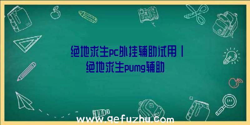 「绝地求生pc外挂辅助试用」|绝地求生pumg辅助